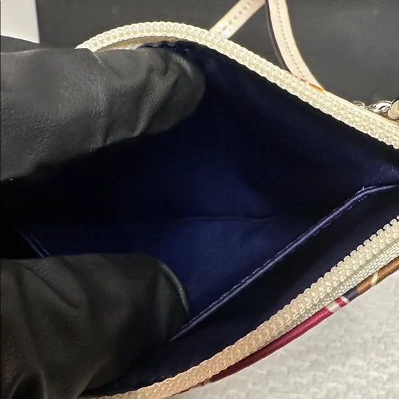 Coach Pink, Orange, and Blue Patterned Wristlet - Picture 4 of 8